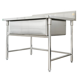 Commercial stainless steel kitchen sink