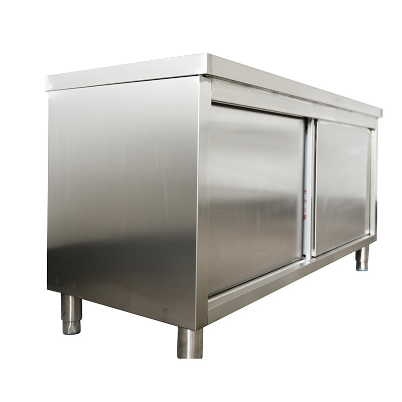 Commercial stainless steel kitchen work cabinet