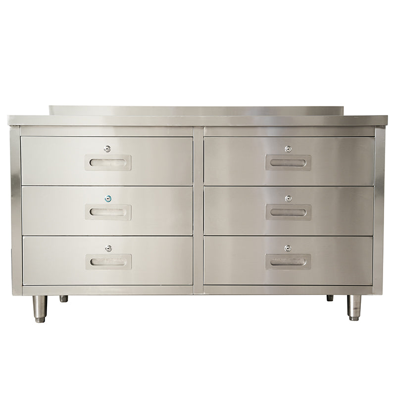Commercial stainless steel kitchen work cabinet