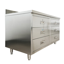 Load image into Gallery viewer, Commercial stainless steel kitchen work cabinet
