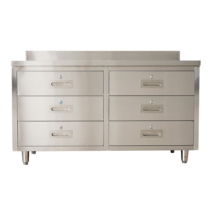 Commercial stainless steel kitchen work cabinet