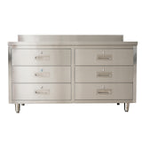 Commercial stainless steel kitchen work cabinet